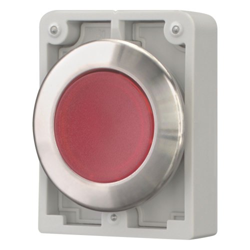 Eaton Signaaldrukknop, 30mm, RVS, vlak, rood, vast - Eaton 188059 l - 20062996