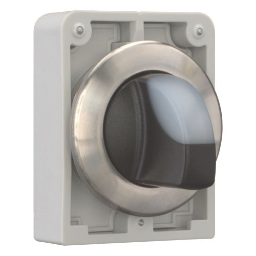 Eaton Signaalkeuzeschakelaar, 30mm, RVS, vlak, wit, 3 standen, terugverend - Eaton 188075 r - 20063101