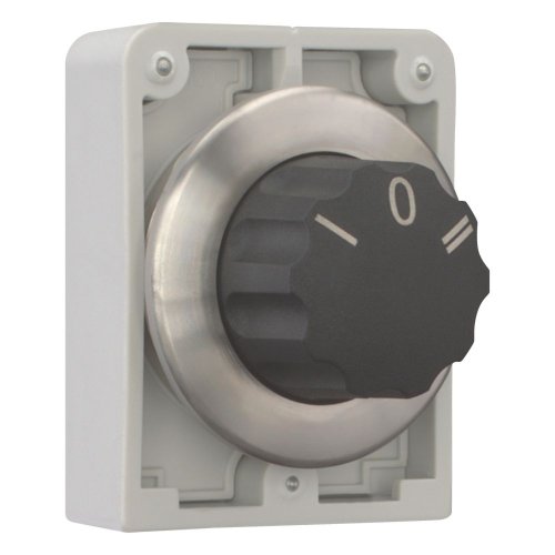 Eaton Keuzeschakelaar, 30mm, RVS, vlak, 3 standen, knop, vast - Eaton 188137 r - 20063060