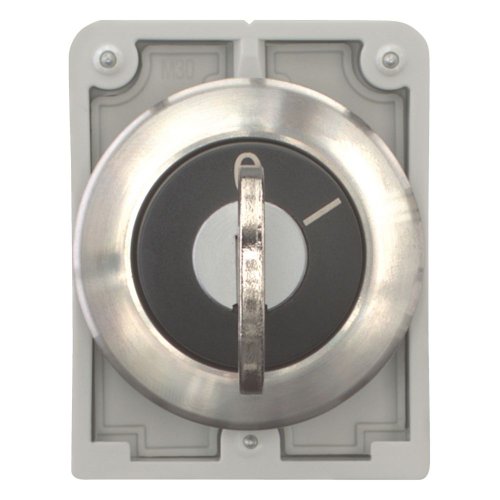 Eaton Sleutelschakelaar, 30mm, RVS, vlak, 2 standen, terugverend - Eaton 188139 c - 20063082