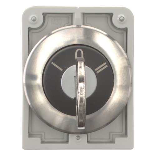Eaton Sleutelschakelaar, 30mm, RVS, vlak, 3 standen , terugverend - Eaton 188141 c - 20063083