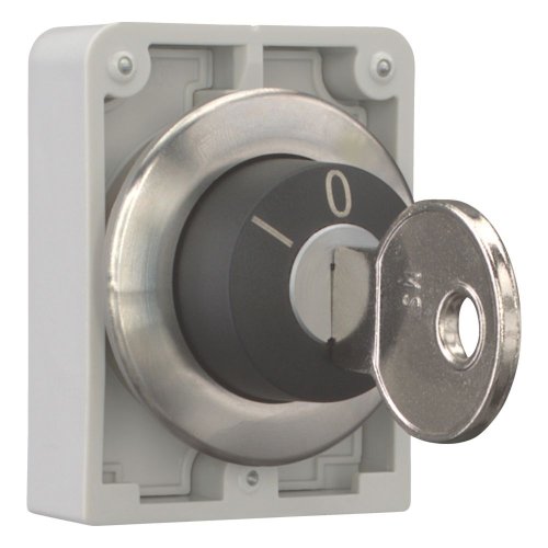 Eaton Sleutelschakelaar, 30mm, RVS, vlak, 3 standen , terugverend - Eaton 188141 r - 20063083