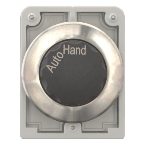Eaton Keuzeschakelaar, 30mm, RVS, vlak, 3 standen, knop, vast - Eaton 188185 c - 20063092