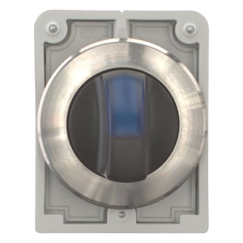 Eaton Signaalkeuzeschakelaar, 30mm, RVS, vlak, blauw, 3 standen, terugverend - Eaton 188192 c - 20063098