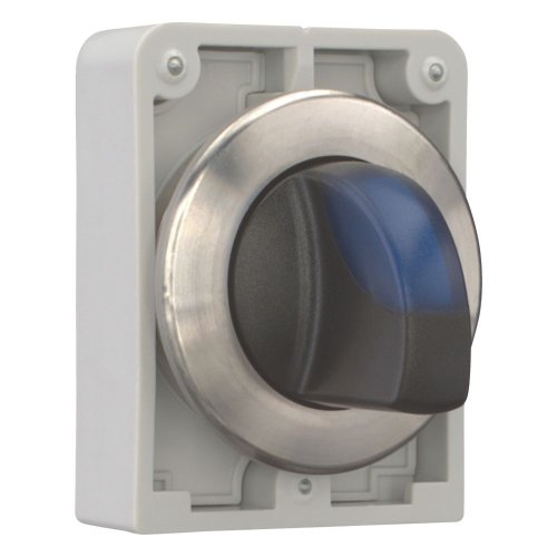 Eaton Signaalkeuzeschakelaar, 30mm, RVS, vlak, blauw, 3 standen, terugverend - Eaton 188192 r - 20063098