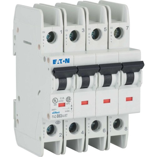 Eaton Installatie-automaat (MCB) FAZ-NA, 4P, 63A, B-curve, 15kA, UL-cert. - Eaton 190806 r - 20063162