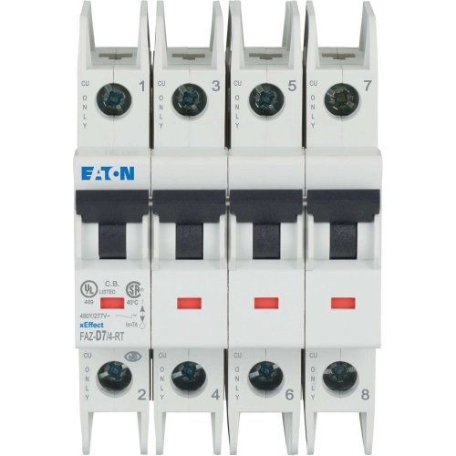 Eaton Installatie-automaat (MCB) FAZ-NA, 4P, 7A, D-curve, 15kA, UL-cert. - Eaton 190891 c - 20063247