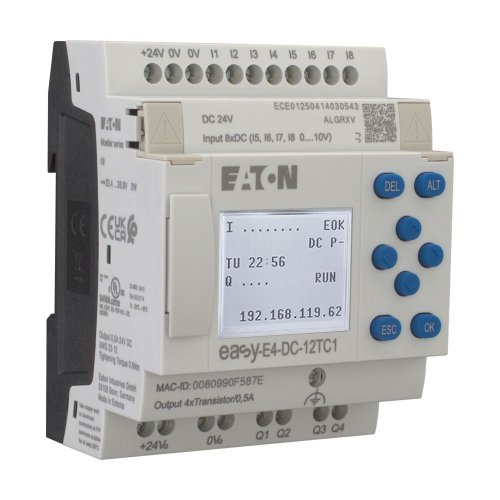EATON easy logische module 24vdc EASY-E4-DC-12TC1 - Eaton 197213 r - 20063669
