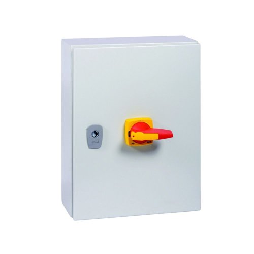 Eaton Stalen behuizing met lastscheider 125A 4P draaigreep rood/geel vergren - Eaton 197325 r - 20063701