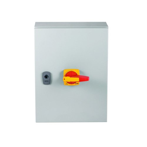 Eaton Stalen behuizing met lastscheider 125A 4P draaigreep rood/geel vergren - Eaton 197325 tp - 20063701