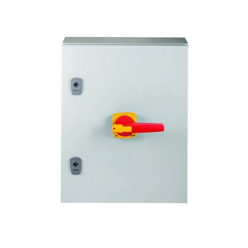 Eaton Stalen behuizing met lastscheider 400A 4P draaigreep rood/geel vergren - Eaton 197333 tp - 20063717