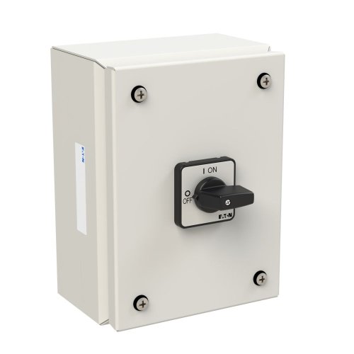 Eaton Stalen behuizing met lastscheider 32A 3P draaigreep zwart - Eaton 197344 r - 20063726