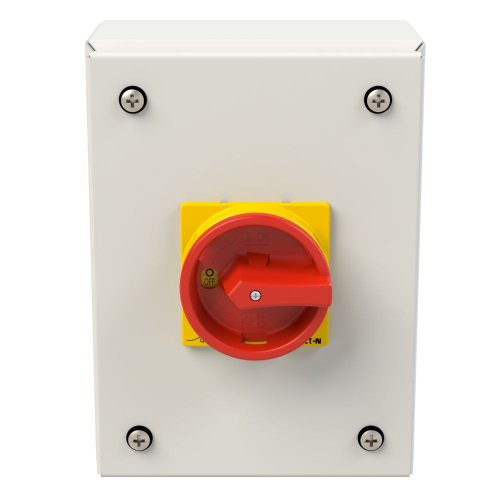 Eaton Stalen behuizing met lastscheider 32A 3P draaigreep rood/geel vergrend - Eaton 197347 c - 20063729