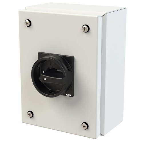 Eaton Stalen behuizing met lastscheider 25A 3P draaigreep zwart vergrendelba - Eaton 197350 l - 20063723