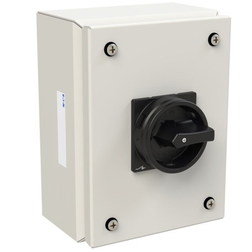 Eaton Stalen behuizing met lastscheider 25A 3P draaigreep zwart vergrendelba - Eaton 197350 r - 20063723