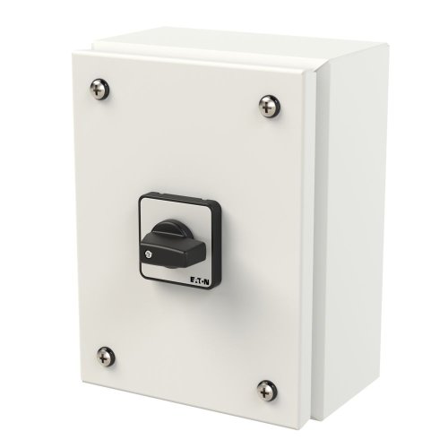 Eaton Stalen behuizing met omschakelaar 20A 1P draaigreep terugverend naar O - Eaton 197379 l - 20063763
