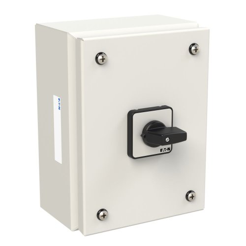Eaton Stalen behuizing met omschakelaar 20A 1P draaigreep terugverend naar O - Eaton 197379 r - 20063763