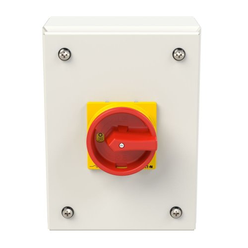 Eaton Stalen behuizing met nokkenschakelaar 20A 3P draaigreep rood/geel verg - Eaton 197380 c - 20063783