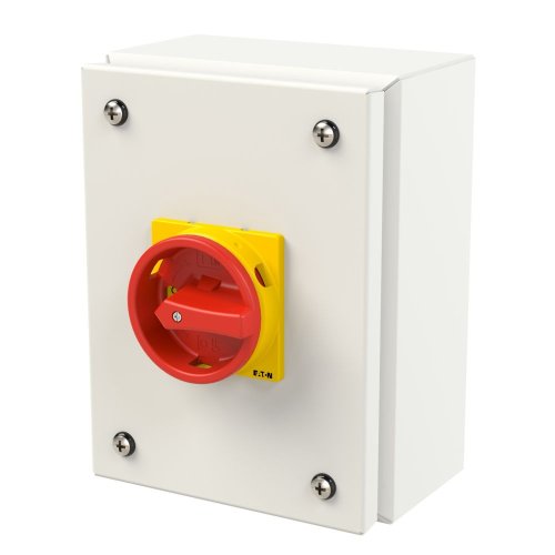 Eaton Stalen behuizing met nokkenschakelaar 20A 3P draaigreep rood/geel verg - Eaton 197380 l - 20063783