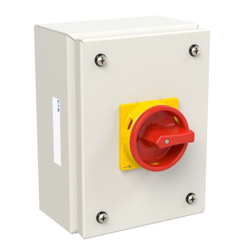 Eaton Stalen behuizing met nokkenschakelaar 20A 3P draaigreep rood/geel verg - Eaton 197380 r - 20063783