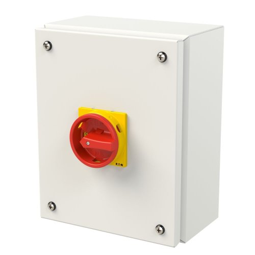 Eaton Stalen behuizing met nokkenschakelaar 20A 8P draaigreep rood/geel verg - Eaton 197412 l - 20063774