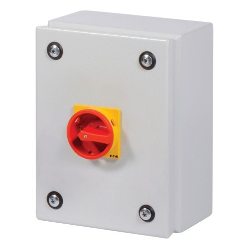 Eaton Stalen behuizing met nokkenschakelaar 20A 6P draaigreep rood/geel verg - Eaton 197447 l - 20063789