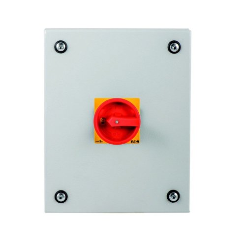 Eaton Stalen behuizing met nokkenschakelaar 32A 8P draaigreep rood/geel verg - Eaton 197457 c - 20063798