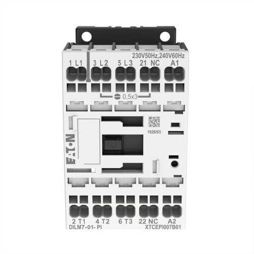 Eaton Magneetschakelaar DILM7-01(230V50HZ,240V60HZ), 3kW, 0m, 1v, Push-in - Eaton 199224 c - 20063955