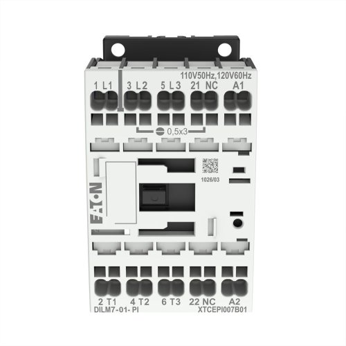 Eaton Magneetschakelaar DILM7-01(110V50HZ,120V60HZ), 3kW, 0m, 1v, Push-in - Eaton 199225 c - 20063956