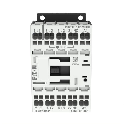 Eaton Magneetschakelaar DILM12-01(110V50HZ,120V60HZ), 5,5kW, 0m, 1v, Push-in - Eaton 199245 c - 20063976