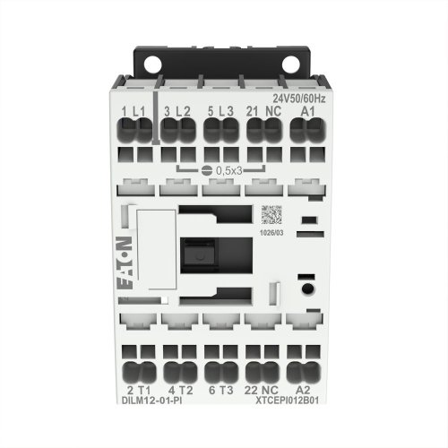 Eaton Magneetschakelaar DILM12-01(24V50/60HZ), 5,5kW, 0m, 1v, Push-in - Eaton 199246 c - 20063977