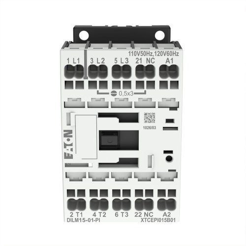 Eaton Magneetschakelaar DILM15-01(110V50HZ,120V60HZ), 7,5kW, 0m, 1v, Push-in - Eaton 199255 c - 20063986
