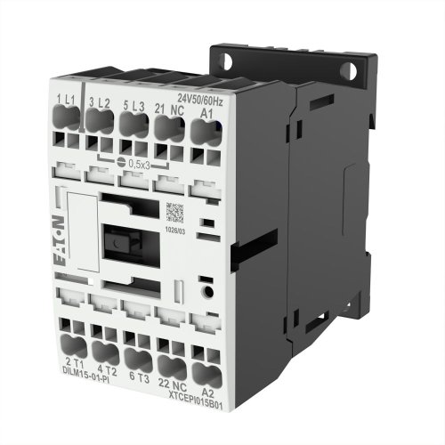 Eaton Magneetschakelaar DILM15-01(24V50/60HZ), 7,5kW, 0m, 1v, Push-in - Eaton 199256 l - 20063987