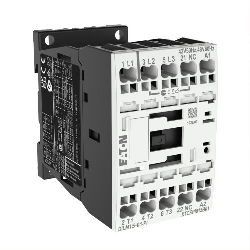 Eaton Magneetschakelaar DILM15-01(42V50HZ,48V60HZ), 7,5kW, 0m, 1v, Push-in - Eaton 199257 r - 20063988
