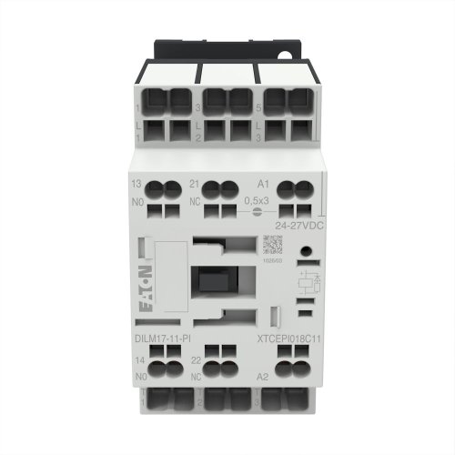 Eaton Magneetschakelaar DILM17-11(RDC24), (24-27VDC), 7,5kW, 1m, 1v, Push-in - Eaton 199283 c - 20064014