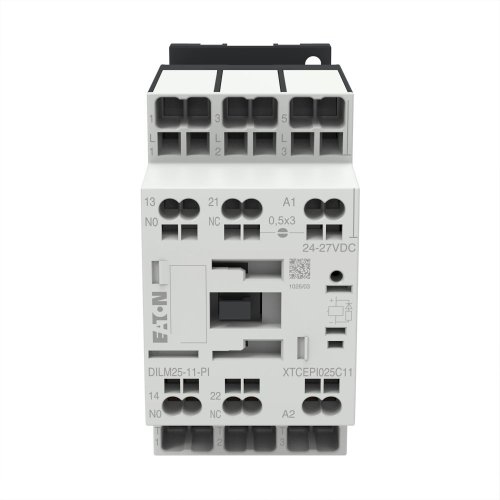 Eaton Magneetschakelaar DILM25-11(RDC24) (24-27VDC), 11kW, 1m, 1v, Push-in - Eaton 199288 c - 20064019