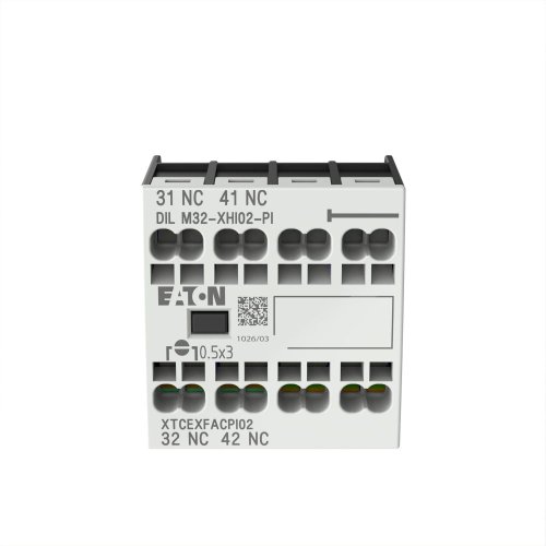 Eaton Hulpcontactblok, 0m, 2v, frontmontage, DILM7 - DILM38, Push-in - Eaton 199310 c - 20064041