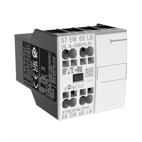 Eaton Hulpcontactblok, 1mv, 1vn, frontmontage, DILA, DILM7 - DILM15, Push-in - Eaton 199316 r - 20064047
