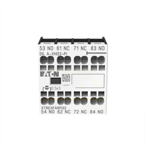 Eaton Hulpcontactblok, 2m, 2v, frontmontage, DILA, DILM7 - DILM15, Push-in - Eaton 199319 c - 20064050