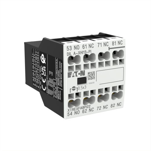 Eaton Hulpcontactblok, 1m, 3v, frontmontage, DILA, DILM7 - DILM15, Push-in - Eaton 199320 r - 20064051