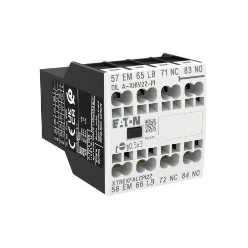 Eaton Hulpcontactblok, 1m, 1mv, 1vn, 1v, frontmontage, DILA, DILM7 - DILM15, - Eaton 199322 r - 20064053