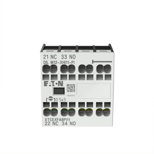 Eaton Hulpcontactblok, 1m, 1v, frontmontage, DILM7 - DILM15, Push-in - Eaton 199456 c - 20064079