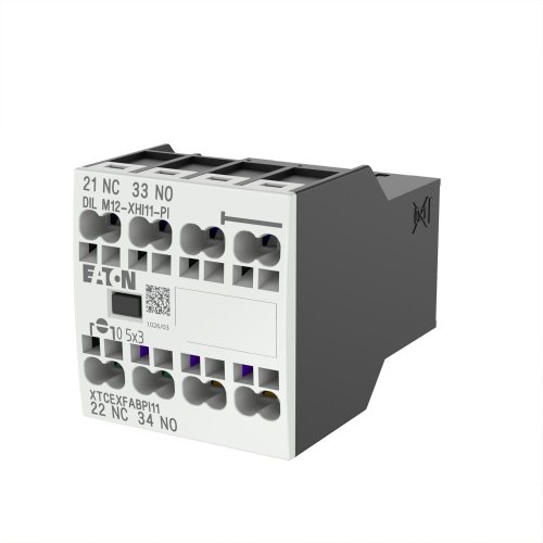 Eaton Hulpcontactblok, 1m, 1v, frontmontage, DILM7 - DILM15, Push-in - Eaton 199456 l - 20064079
