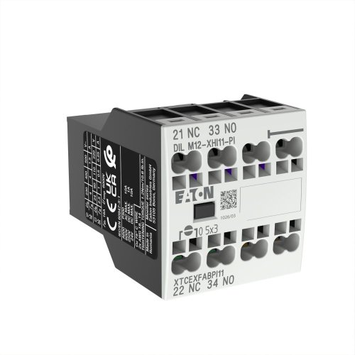 Eaton Hulpcontactblok, 1m, 1v, frontmontage, DILM7 - DILM15, Push-in - Eaton 199456 r - 20064079