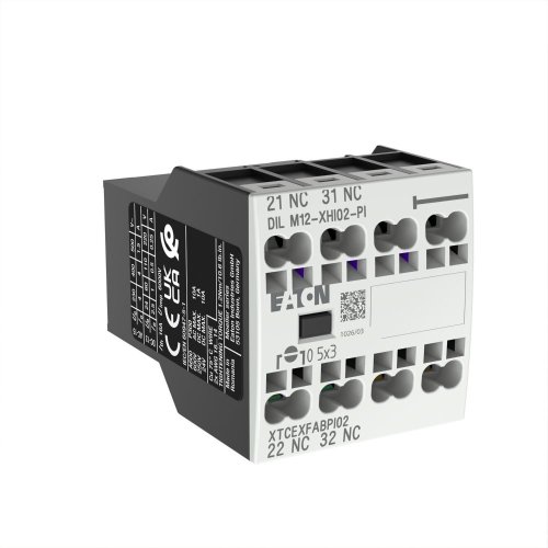 Eaton Hulpcontactblok, 0m, 2v, frontmontage, DILM7 - DILM15, Push-in - Eaton 199457 r - 20064080