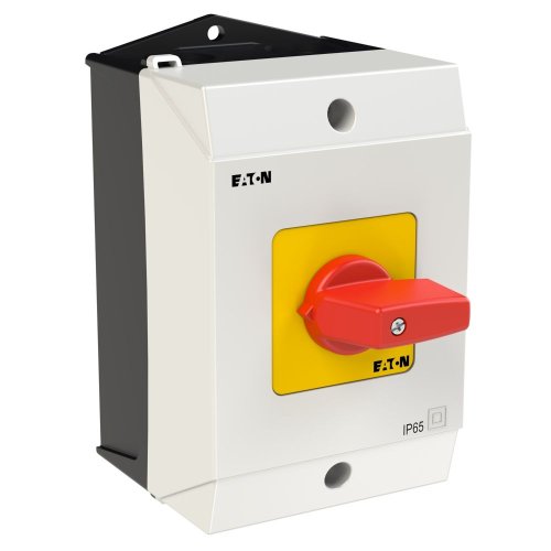Eaton AAN-UIT-schakelaar, 3-polig, 20 A, NOOD-UIT-functie, 90 &deg;, Opbouw - Eaton 207062 r - 20064439