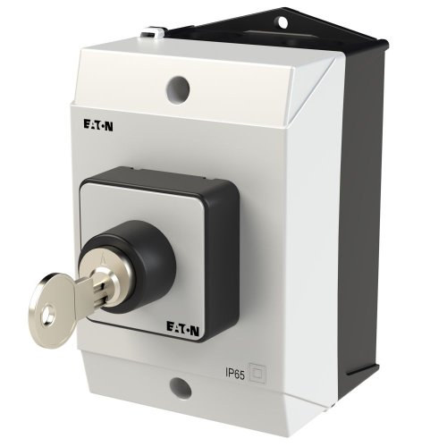 Eaton AAN-UIT-schakelaar, 2-polig, 20 A, Sleutelbediening S-T0, Frontplaat 0 - Eaton 207063 l - 20064420