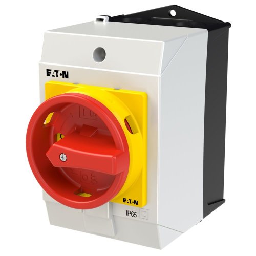 Eaton Hoofdschakelaar, 3-polig + 2MC + 1VC, 20 A, NOOD-UIT-functie, 90 &deg;, af - Eaton 207155 l - 20064509