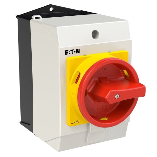 Eaton Hoofdschakelaar, 3-polig + 2MC + 1VC, 20 A, NOOD-UIT-functie, 90 &deg;, af - Eaton 207155 r - 20064509