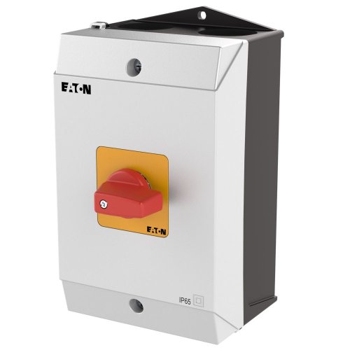 Eaton AAN-UIT-schakelaar, 2-polig, 32 A, NOOD-UIT-functie, 90 &deg;, Opbouw - Eaton 207166 l - 20064518